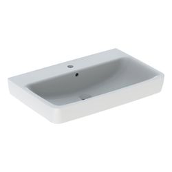 Geberit Renova Plan Aufsatzwaschtisch, Breite 75cm, Tiefe 48cm, Hahnloch mittig, Übe... GEBERIT-501725008 4025410869012 (Abb. 1)