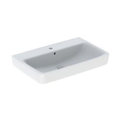 Geberit Renova Plan Aufsatzwaschtisch, Breite 75cm, Tiefe 48cm, Hahnloch mittig, Übe... GEBERIT-501725008 4025410869012 (Abb. 1)