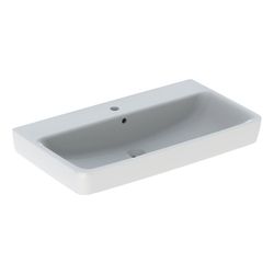 Geberit Renova Plan Aufsatzwaschtisch, Breite 85cm, Tiefe 48cm, Hahnloch mittig, Übe... GEBERIT-501727008 4025410869043 (Abb. 1)