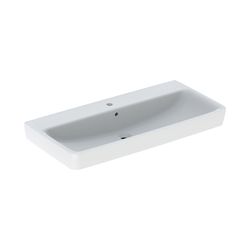 Geberit Renova Plan Aufsatzwaschtisch, Breite 100cm, Tiefe 48cm, Hahnloch mittig, Üb... GEBERIT-501729008 4025410868954 (Abb. 1)