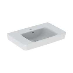 Geberit Renova Plan Aufsatzwaschtisch, Ablagefläche beidseitig, B 75cm T 48cm Hahnlo... GEBERIT-501726001 4025410868657 (Abb. 1)