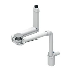 Geberit Clou Waschbeckenablauf Raumsparmodell schmal mit Hebelbetätigung, Ventilabde... GEBERIT-152049211 4025410900708 (Abb. 1)