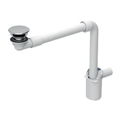 Geberit Waschbeckenablauf Raumsparmodell schmale Ausführung, freiem Auslauf, Ventila... GEBERIT-152093211 4025410598264 (Abb. 1)