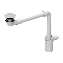 Geberit Waschbeckenablauf Raumsparmodell schmale Ausfür mit freiem Auslauf, Ventilab... GEBERIT-152099011 4025410527813 (Abb. 1)