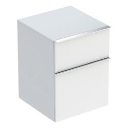 Geberit iCon Seitenschrank mit zwei Schubladen H 60cm, Weiß, lackiert hochglänzend/H... GEBERIT-502315012 4025410941596 (Abb. 1)