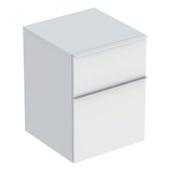 Geberit iCon Seitenschrank mit zwei Schubladen H 60cm, Weiß, lackiert matt/Weiß, pul... GEBERIT-502315013 4025410941602 (Abb. 1)