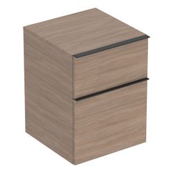 Geberit iCon Seitenschrank mit zwei Schubladen H 60cm, Eiche, Melamin Holzstruktur/L... GEBERIT-502315JH1 4025410942777 (Abb. 1)
