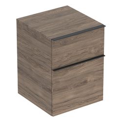 Geberit iCon Seitenschrank mit zwei Schubladen H 60cm, Nussbaum hickory Melamin Holz... GEBERIT-502315JR1 4025410942807 (Abb. 1)