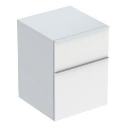 Geberit iCon Seitenschrank mit zwei Schubladen H 60cm, Weiß lackiert hochglänzend/pu... GEBERIT-502315011 4025410941589 (Abb. 1)