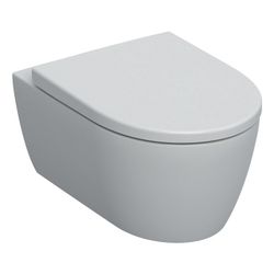 Geberit iCon Set Wand-WC Tiefspüler geschl. Form Rimfree, WC-Sitz T 53cm Absenkaut. ... GEBERIT-501663JT1 4025410652614 (Abb. 1)