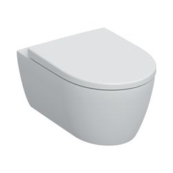 Geberit iCon Set Wand-WC Tiefspüler geschl. Form Rimfree m. WC-Sitz T 53cm Absenkaut... GEBERIT-501664008 4025410949875 (Abb. 1)