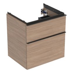 Geberit iCon Unterschrank für Waschtisch, 2 Schubladen Waschtisch 60cm, Eiche, Melam... GEBERIT-502303JH1 4025410942296 (Abb. 1)