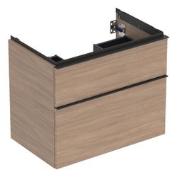 Geberit iCon Unterschrank für Waschtisch, 2 Schubladen Waschtisch 75cm, Eiche, Melam... GEBERIT-502304JH1 4025410942333 (Abb. 1)