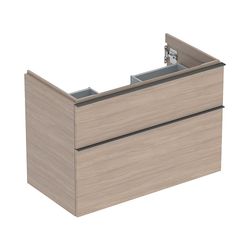 Geberit iCon Unterschrank für Waschtisch, 2 Schubladen Waschtisch 90cm, Eiche, Melam... GEBERIT-502305JH1 4025410942371 (Abb. 1)