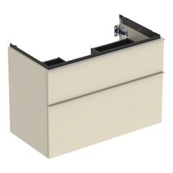 Geberit iCon Unterschrank für Waschtisch 2 Schubladen Waschtisch 90cm Sandgrau lacki... GEBERIT-502305JL1 4025410942395 (Abb. 1)