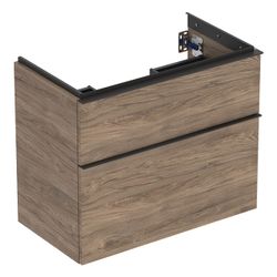 Geberit iCon Unterschrank für WT 2 Schubladen verkürzte Ausladung WT 75cm, Nussbaum ... GEBERIT-502308JR1 4025410942524 (Abb. 1)