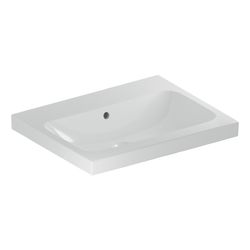 Geberit iCon Light Waschtisch, Breite 60cm, Tiefe 48cm, ohne Hahnloch, Überlauf sich... GEBERIT-501834003 4025410894595 (Abb. 1)