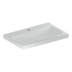Geberit iCon Light Waschtisch, Breite 75cm, Tiefe 48cm, Hahnloch mittig, ohne Überla... GEBERIT-501835005 4025410894694 (Abb. 1)
