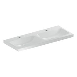 Geberit iCon Light Doppelwaschtisch, Breite 120cm, Tiefe 48cm, Hahnloch mittig, ohne... GEBERIT-501838005 4025410894939 (Abb. 1)