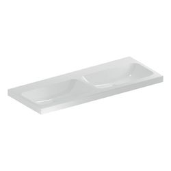 Geberit iCon Light Doppelwaschtisch, Breite 120cm, Tiefe 48cm, ohne Hahnloch, ohne Ü... GEBERIT-501838008 4025410894960 (Abb. 1)