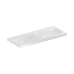 Geberit iCon Light Doppelwaschtisch, Breite 120cm, Tiefe 48cm, ohne Hahnloch, ohne Ü... GEBERIT-501838008 4025410894960 (Abb. 1)