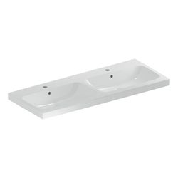 Geberit iCon Light Doppelwaschtisch, Breite 120cm, Tiefe 48cm, Hahnloch mittig, Über... GEBERIT-501838001 4025410894892 (Abb. 1)