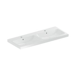 Geberit iCon Light Doppelwaschtisch, Breite 120cm, Tiefe 48cm, Hahnloch mittig, Über... GEBERIT-501838001 4025410894892 (Abb. 1)