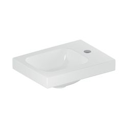 Geberit iCon Light Handwaschbecken 38x13x28cm, Weiß, Hahnloch rechts, ohne Überlauf,... GEBERIT-501830001 4025410894410 (Abb. 1)