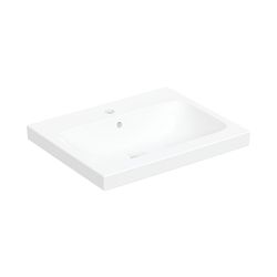 Geberit iCon Light Aufsatzwaschtisch, Breite 60cm, Tiefe 48cm, Hahnloch mittig, Über... GEBERIT-501847001 4025410895455 (Abb. 1)