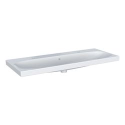 Geberit Acanto Waschtisch, Breite 120cm, Tiefe 48,2cm, Hahnloch links, rechts, Überl... GEBERIT-501880001 4025410895615 (Abb. 1)