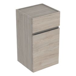Geberit Renova Plan Seitenschrank mit 1 Tür, 1 Schublade, 39x70x36cm, Nussbaum hicko... GEBERIT-501921001 4025410905475 (Abb. 1)