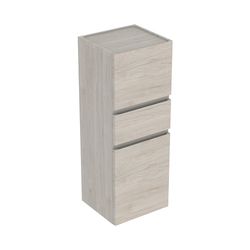 Geberit Renova Plan Mittelhochschrank mit 2 Türen, 1 Schublade, 39x105x36cm, Nussbau... GEBERIT-501922001 4025410905499 (Abb. 1)
