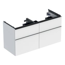 Geberit iCon Unterschrank für Doppelwaschtisch, 4 Schubladen 120x61,5cm, Weiß, lacki... GEBERIT-502309012 4025410941411 (Abb. 1)