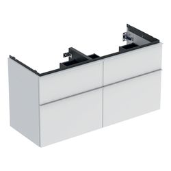 Geberit iCon Unterschrank für Doppelwaschtisch, 4 Schubladen 120x61,5cm, Weiß, lacki... GEBERIT-502309013 4025410941428 (Abb. 1)