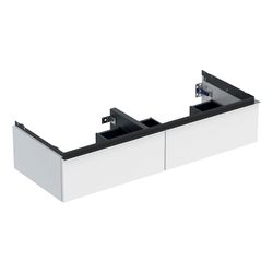 Geberit iCon Unterschrank für Doppelwaschtisch, 2 Schubladen 120x24,7cm, Weiß, lacki... GEBERIT-502314012 4025410941565 (Abb. 1)