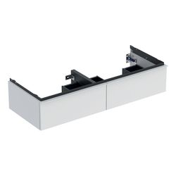 Geberit iCon Unterschrank für Doppelwaschtisch, 2 Schubladen 120x24,7cm, Weiß, lacki... GEBERIT-502314013 4025410941572 (Abb. 1)