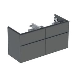 Geberit iCon Unterschrank für Doppelwaschtisch, 4 Schubladen 120x61,5cm, Lava lackie... GEBERIT-502309JK1 4025410942548 (Abb. 1)