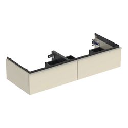 Geberit iCon Unterschrank für Doppelwaschtisch 2 Schubladen 120x247cm Sandgrau lacki... GEBERIT-502314JL1 4025410942753 (Abb. 1)