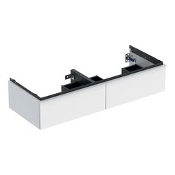 Geberit iCon Unterschrank für Doppelwaschtisch, 2 Schubladen 120x24,7cm, Weiß lackie... GEBERIT-502314011 4025410941558 (Abb. 1)