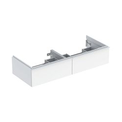 Geberit iCon Unterschrank für Doppelwaschtisch, 2 Schubladen 120x24,7cm, Weiß lackie... GEBERIT-502314011 4025410941558 (Abb. 1)