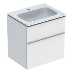 Geberit iCon Set Möbelwaschtisch schmaler Rand 2 Schubladen Ansch. 60cm KeraTect Wei... GEBERIT-502331013 4025410941893 (Abb. 1)