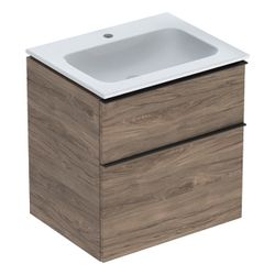 Geberit iCon Set Möbelwaschtisch schmaler Rand 2 Schubladen An. 60cm KeraTect Nussba... GEBERIT-502331JR1 4025410943309 (Abb. 1)