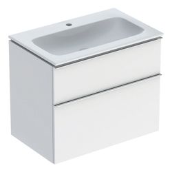 Geberit iCon Set Möbelwaschtisch schmaler Rand 2 Schubladen Ansch. 75cm KeraTect Wei... GEBERIT-502332012 4025410941916 (Abb. 1)