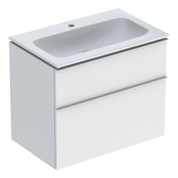 Geberit iCon Set Möbelwaschtisch schmaler Rand 2 Schubladen, Ansch. 75cm, Weiß lacki... GEBERIT-502336013 4025410942043 (Abb. 1)