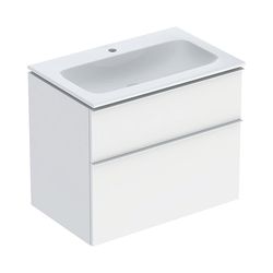 Geberit iCon Set Möbelwaschtisch schmaler Rand 2 Schubladen, Ansch. 75cm, Weiß lacki... GEBERIT-502336013 4025410942043 (Abb. 1)