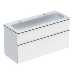 Geberit iCon Set Möbelwaschtisch schmaler Rand 2 Schubladen, Ansch. 120cm, Weiß lack... GEBERIT-502338012 4025410942098 (Abb. 1)