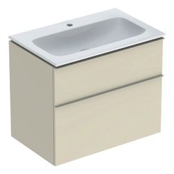 Geberit iCon Set Möbelwaschtisch schmaler Rand 2 Schubladen An. 75cm KeraTect Sandgr... GEBERIT-502332JL1 4025410943330 (Abb. 1)