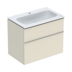 Geberit iCon Set Möbelwaschtisch schmaler Rand 2 Schubladen An. 75cm KeraTect Sandgr... GEBERIT-502332JL1 4025410943330 (Abb. 1)