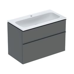 Geberit iCon Set Möbelwaschtisch schmaler Rand 2 Schubladen Ansch. 90cm KeraTect Lav... GEBERIT-502333JK1 4025410943361 (Abb. 1)