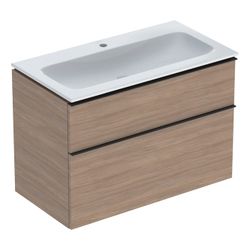Geberit iCon Set Möbelwaschtisch schmaler Rand 2 Schubladen Ansch. 90cm, Eiche Melam... GEBERIT-502337JH1 4025410943514 (Abb. 1)